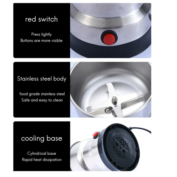 Stainless Steel Fine Grinding Machine – Koji Version | Multi-Purpose Grain & Spice Grinder