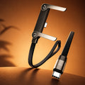 2-in-1 Charging Cable with Mobile Stand | Foldable Phone Holder Charging Cable