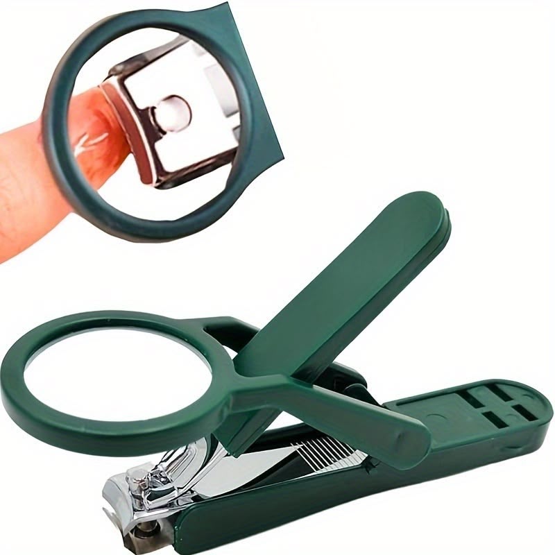 LED Magnifying Nail Clipper | Nail Cutter with Built-in Magnifier & Light for Easy Precision Grooming
